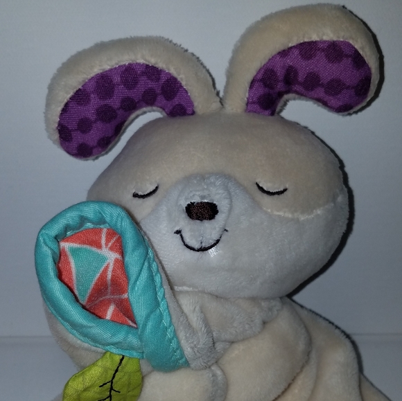 B baby Lovey bunny rabbit Easter security blanket - Picture 6 of 7